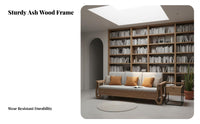 L-Shaped Sofa with Under-Seat Storage New Chinese design Living Room Furniture full Wood Frame for Homeowners, Pet Owners