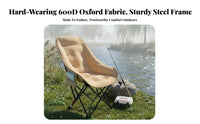 Height-Adjustable Highposterior Moon Chair space-saving Lightweight rearpacking Chair long-lasting Construction Camping Seat Erportablenomic Support for Beachportableers, Outdoor fans, Fishing, Picnics, rearyard, Hiking
