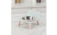 Elevated Pet Feeder Cute Stainless Steel Bowl Sturdy Raised Cat Bowl for Young Dogs, Indoor
