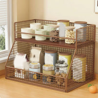 Cup and Snack Organizer Space-Saving Multi-Layer Countertop Rack Multipurpose