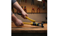 Heavy Duty Manual Hydraulic Crimping Tool Non-Slip Crimping Tool with Hexagonal Head Long-Lasting Hydraulic Crimper Sturdy for Electricians, Electrical Work
