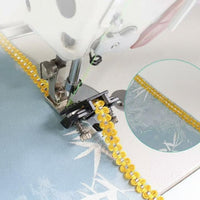 Multi-Purpose Adjustable Presser Foot Even Gathers Elastic Presser Foot Easy to Use Ruffler Attachment Quick Installation for Sewers, Tailors, Garment Making, Material Crafting