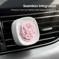 Car Vent Clip Floral Carved Design, Decorative Auto Interior Scent, Embossed Fragrance Clip, Pleasant Car Commute Accessory, Gift for Car Owner