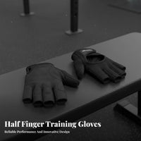 Half Finger Training Gloves Breathable Half Finger Gym Gloves Hand Protection Fitness Accessory for Men, Women, Weight Lifting, Workout, Bodybuilding