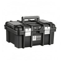 Latch Closure Hard-Shell Tool Box Heavy-Duty Portable Tool Box Reinforced Carry Handle