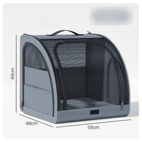 Portable Folding Soft Dog Crate Compact Folding Dog Crate Secure Pet Carrier with Mesh Panels for Cats