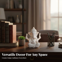 Stone-Textured Finish Deity Sculpture Thai Design Hindu Elephant God Figurine Small Hindu Deity Decoration Good Luck Symbol