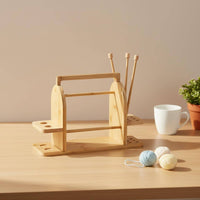 Wooden Yarn Stand Attachable Thread Dispenser Stand Tangle Tangle-Resistant