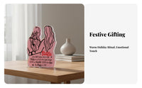 Acrylic Keepsake Gift Printed Acrylic Ornament for Birthday, Christmas, Mom, Dad