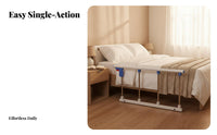 Elderly Bed Rail Sturdy and Sturdy Hospital Bed Side Rail Thickened Metal Construction Bedside Assist Bar for Adults, Caregivers, Nursing Home