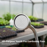 Interchangeable Heads Garden Hose Spray Wand Heavy Duty Long Reach Garden Sprayer Ergonomic Design for Nursery, Flower Beds, Hanging Baskets