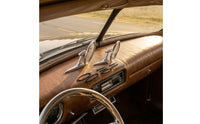 Polished Silver Vintage Car Rearview Mirrors Long Tapered Arms Chrome Round Rearview Mirrors Mounting Gaskets Vintage Round Car Mirror
