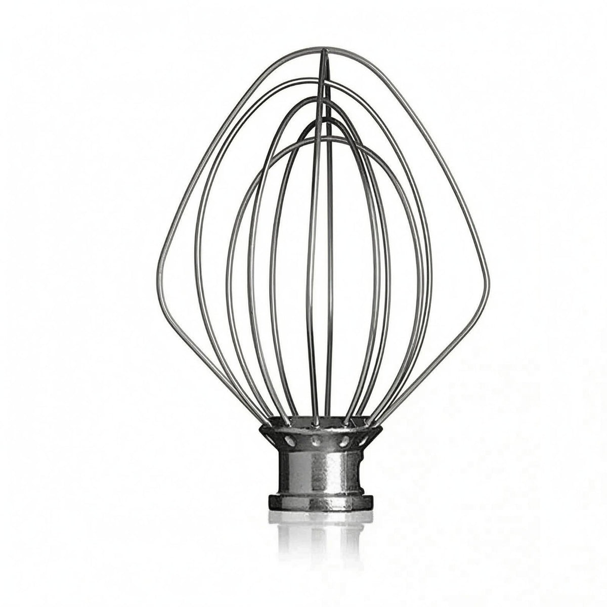 Stainless Steel Balloon Whisk Attachment 4.5 Qt Compatible Wire Whisk Attachment Silver Metal Egg Beater Whip Mixer Easy to Clean