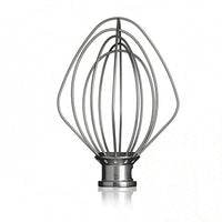 Stainless Steel Balloon Whisk Attachment 4.5 Qt Compatible Wire Whisk Attachment Silver Metal Egg Beater Whip Mixer Easy to Clean