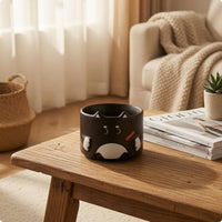 Cartoon Ceramic Kitten Mug Paw Details Kitten Coffee Mug Side Handle Tableware Open-Top Top