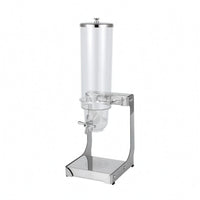 Countertop Grain Dispenser Stainless Steel and Dry Food Dispenser Clear Containers Kitchen Storage