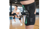 Loaded Knee Brace Adjustable Straps Reinforced Knee Stabilizer Non-Slip Design Mobility Aid for Athletes, Workers, Workout, Hiking