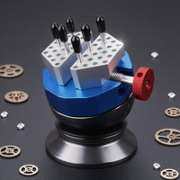 Perforated Grips Miniature Ball Vise Threaded Knob Engraving Ball Vise Compact Workshop Tool Adjustable for Engravers, Model Makers, Modeling, Bench Work