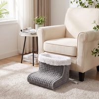 Soft Electric Foot Warmer Electric Foot Warmer Boot Cushioned Heated Boot Padded for Home, Desk, Sofa