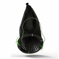 Mesh Catch Bag with Drawstring Tapered Shellfish Bag with Steel Hoop Dense Quick Drying for Fishermen, Beachcombing, Shoreline
