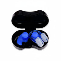 Comfortable Fit Swimming Earplugs and Nose Clip Set Anti-Slip Swimming Nose Clip and Earplug Set Ergonomic Design for Beginners, Pool, Beach