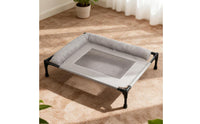 Removable and Washable Elevated Dog Bed with Supportive Cushion Moisture-Proof Elevated Dog Bed Easy to Clean L-Shaped Pet Lounger Solid Support for Large Dogs, Cats, Outdoor, Camping, Patio