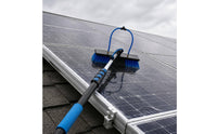 Photovoltaic Module Cleaning Brush Kit Dense Bristles Water Fed Pole Kit Hose Connection Photovoltaic Module Cleaning Brush