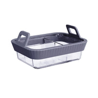 Glass Baking Dish with Handles Slim Cookware Heat-Resistant for Students