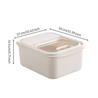 Rice Storage Bin with Lid Transparent Kitchen Storage Bin Compact for Pantry