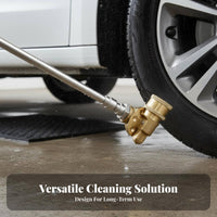 1/4 Inch Quick Connect Adapter Easy Installation Adjustable Angle Nozzle Adapter Universal Fit Rotating Pressure Washer Coupler for Car Washing