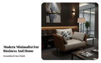 Modern design Minimalist Sofa and Coffee Table Combo high-resilience padding Reception Seating Sturdy Frame Commercial Furniture long-lasting Upholstery for Office Managers, Business Owners, Interior Designers, Waiting Room