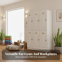 Optional Smart Lock Employee Personal Locker Large Capacity Employee Storage Locker Long-Lasting Gym Storage Cabinet Heavy Duty for Employees, Students, Mind-Body Studio Studio, Dormitory, Office, Spa
