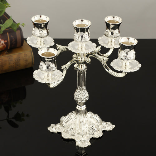 European Classical Candle Holder, Zinc Alloy, Tabletop Decoration