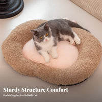 Soft Dog Sleeping Cushion Bed Four-Season Washable Dog Cat Cushion Fully Filled Self Warming Pet Pad for Kittens, Small Dogs