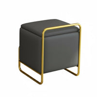 Luxury Design Round Storage Stool Multi-Functional Round Storage Ottoman Multifunctional Vanity Seat Soft Upholstery for Decor aficionados, Homeowners, boudoir, Small Spaces, Walk-in Closet, Entryway