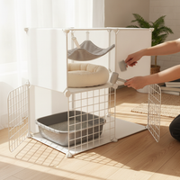 Multi-Level Cat Cage with Large Space for Indoor Cats
