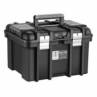 Latch Closure Hard-Shell Tool Box Heavy-Duty Portable Tool Box Reinforced Carry Handle
