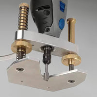 Inlay Carving Base Aluminum Alloy Guitar Inlay Jig Easy Install Fret Slotting Base for Luthiers, Workshop