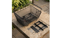 Rear Bike Basket with Handle Sturdy Rear Cycle Basket with Handle Portable for Commuting