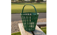 Portable Golf Ball Basket Long-Lasting PP Material Driving Range Basket Comfortable Handle Golf Ball Holder for Golfers