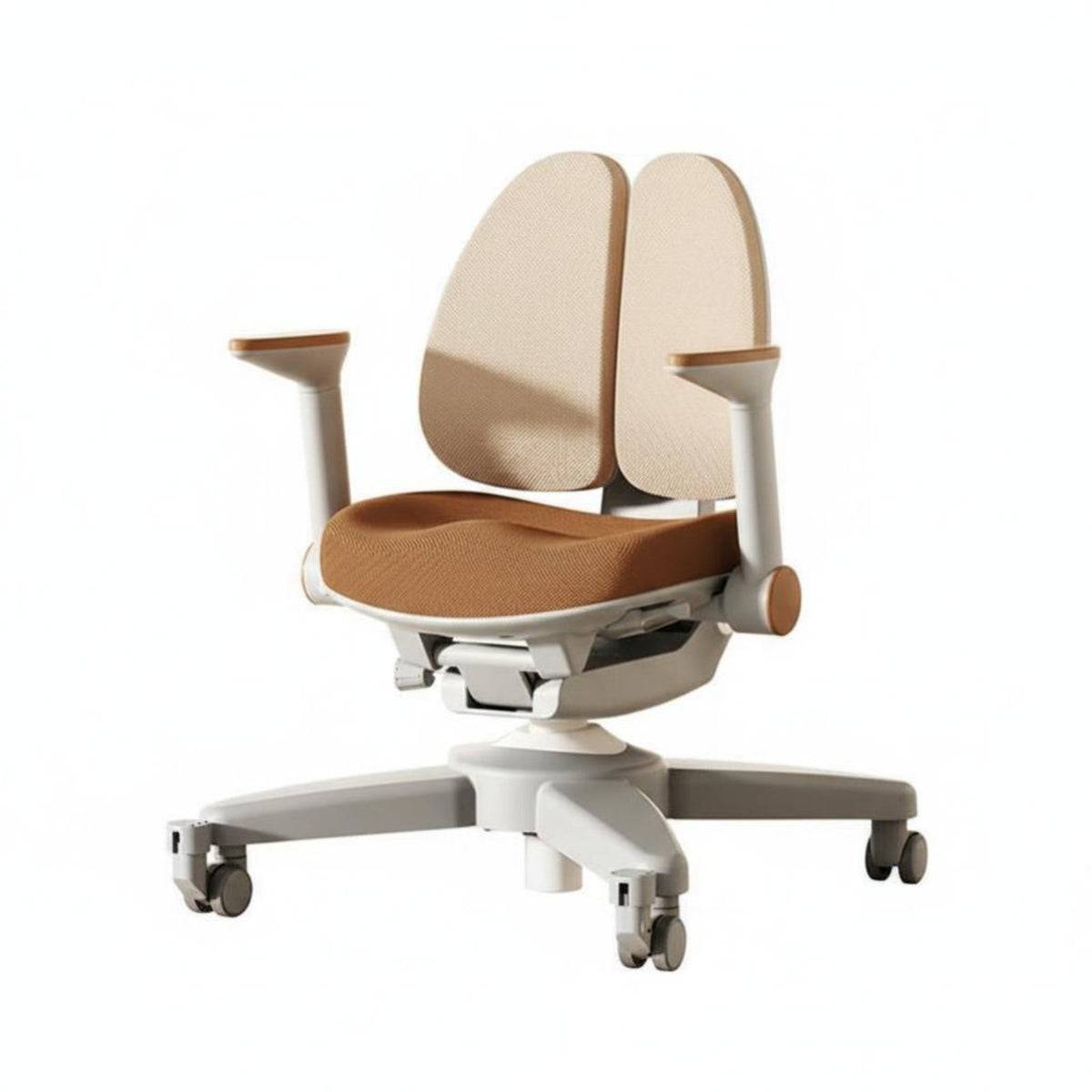 responsive spine Support Ergonomic Kids Chair Adaptive Double spinerest Adjustable Student Chair Breathable Mesh Fabric Desk Seat Built-in Footrest for Students, Parents, Study Room, Home, Bedroom, Playroom