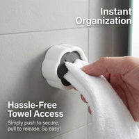 Sink Storage Hook for Kitchen and Bathroom Organization, Wall Mounted Single with No Drill Towel