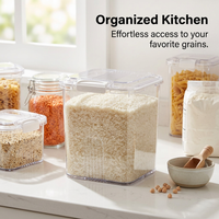 Large Food Storage Containers, Transparent Food Storage Bin, Sealed Food Storage Containers, Bulk Food Storage Containers