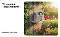 Hanging Avian Feeder Easy to Fill and Clean Metal Outdoor Avian Feeder Garden Accessory Large Capacity for Yard, Patio
