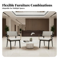 Statement Piece arcd sectional Modern Aesthetic Serpentine Reception Couch Deep Seat Public Seating Ergonomic Support for Interior Designers, Design aficionados, Commercial Space, Waiting Room, Lounge Area, Office