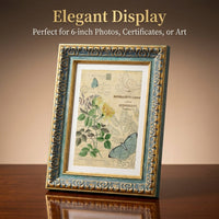 Photo Frame with Vintage European Style Design for Family Pictures, Lightweight Polystyrene Foam Construction