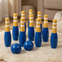 Wooden Bowling Toy Smooth Wooden Bowling Set for Playroom