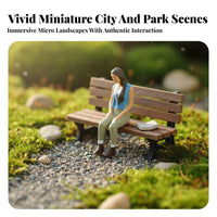 Mini Landscape Decoration High Intricate Miniature People Model Miniature Scene People Figurine Hand Painted Resin Character