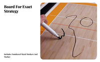 Includes Marker and Magnetic Pieces Attractive Coaching Board Portable Foldable Sports Strategy Board Long-Lasting for Team Captains