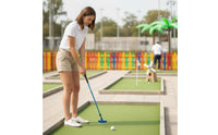 Aluminum Alloy Shaft Telescopic Golf Putter Portable Adjustable Putter Lightweight Golf Practice Club Comfortable Grip for Adults, Kids, Training Range